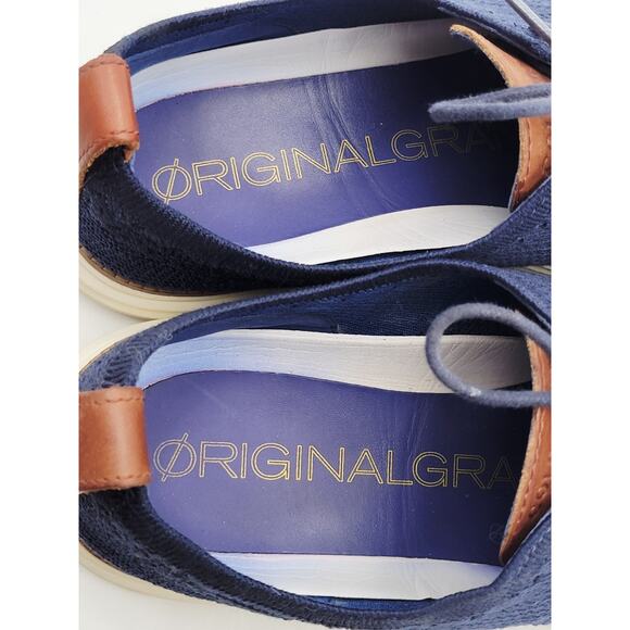 Cole Haan Men\'s Grand Knit Wingtip II Sneaker Blue C27960 US 9 M main image 6